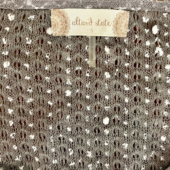 ALTAR’D STATE || Loose Knit Lace Sweater w/ Side Ties - SZ Small *NWOT* - Picture 7 of 9